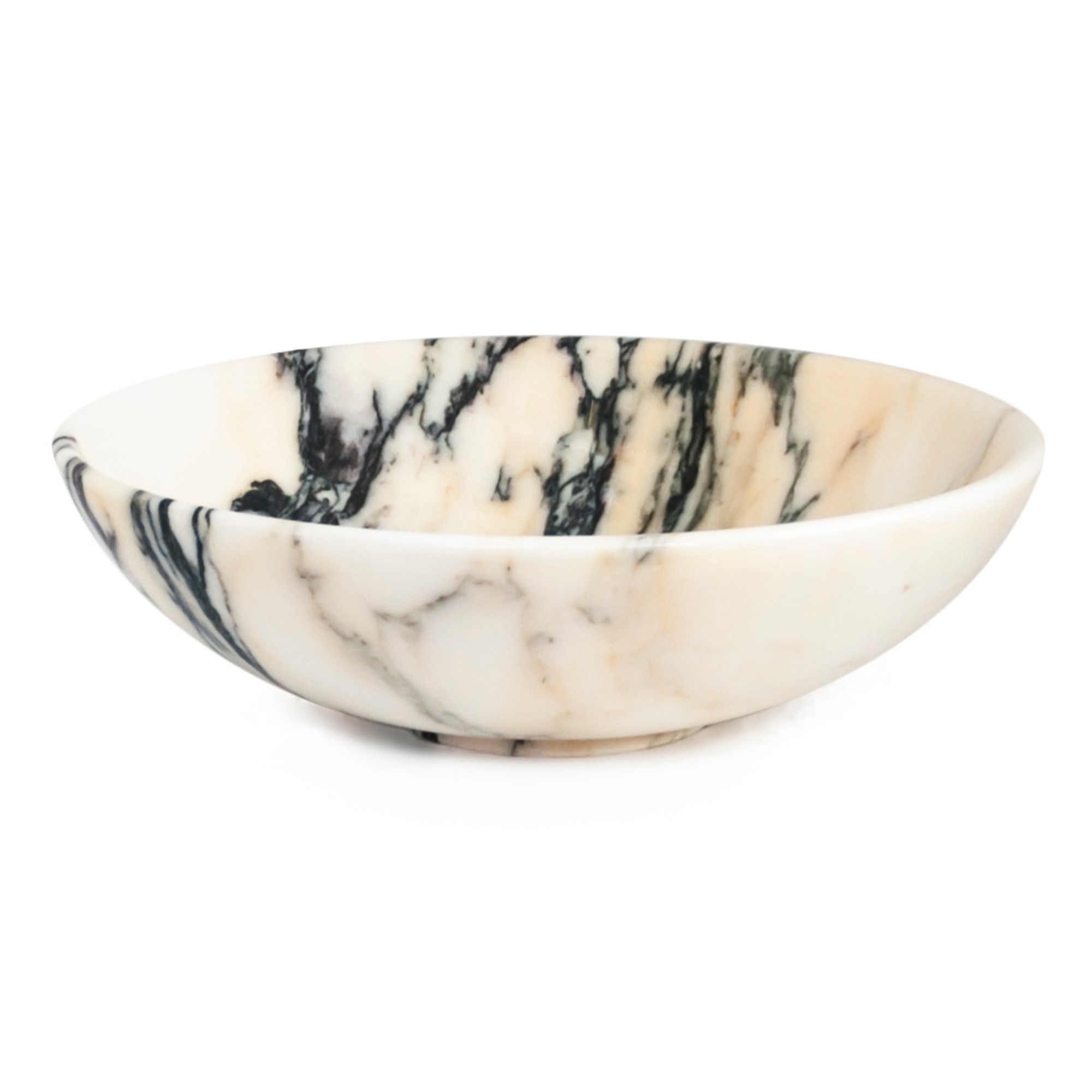 Natural Stone White Marble Round Bowl for kitchenware homeware Smudge Pot for sage Granite Shaving Bowl