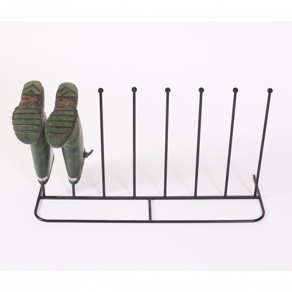 Iron Boot Stand Boot Rack/Walking Boot Storage Stand Indoor & Outdoor Holds Industrial Entryway