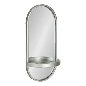 Best price modern art round Silver metal frame mirror