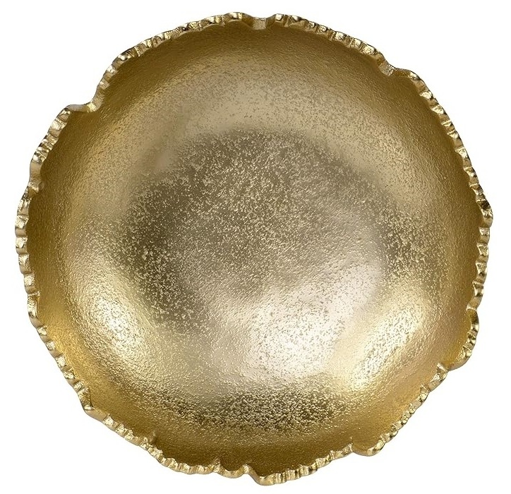 2023 new style Large Capacity Metal Salad Bowl Metal Mixing Serving Bowl Gold Cold Noodle Bowl