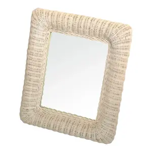 Twisted Rope Nautical Hampton Coastal Round Rope Wall Hanging Mirror Luxury Hotel Bathroom Decorative Mirror