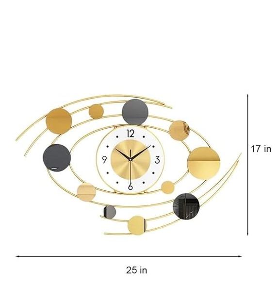 Wall Clocks Metal Galaxy Decorative Pocket Watch Simple Wall Clock for Home Office Living Room Bedroom Decoration