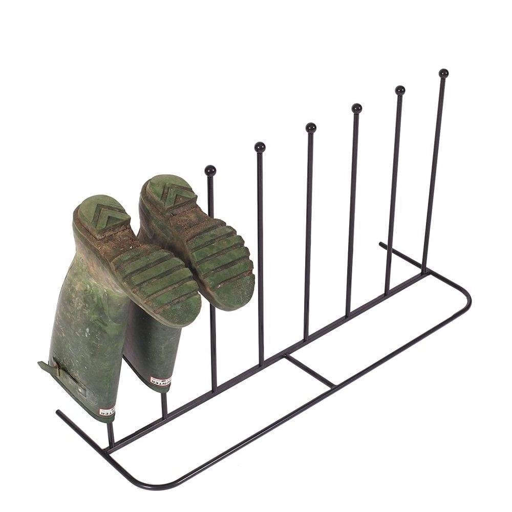 Iron Boot Stand Boot Rack/Walking Boot Storage Stand Indoor & Outdoor Holds Industrial Entryway