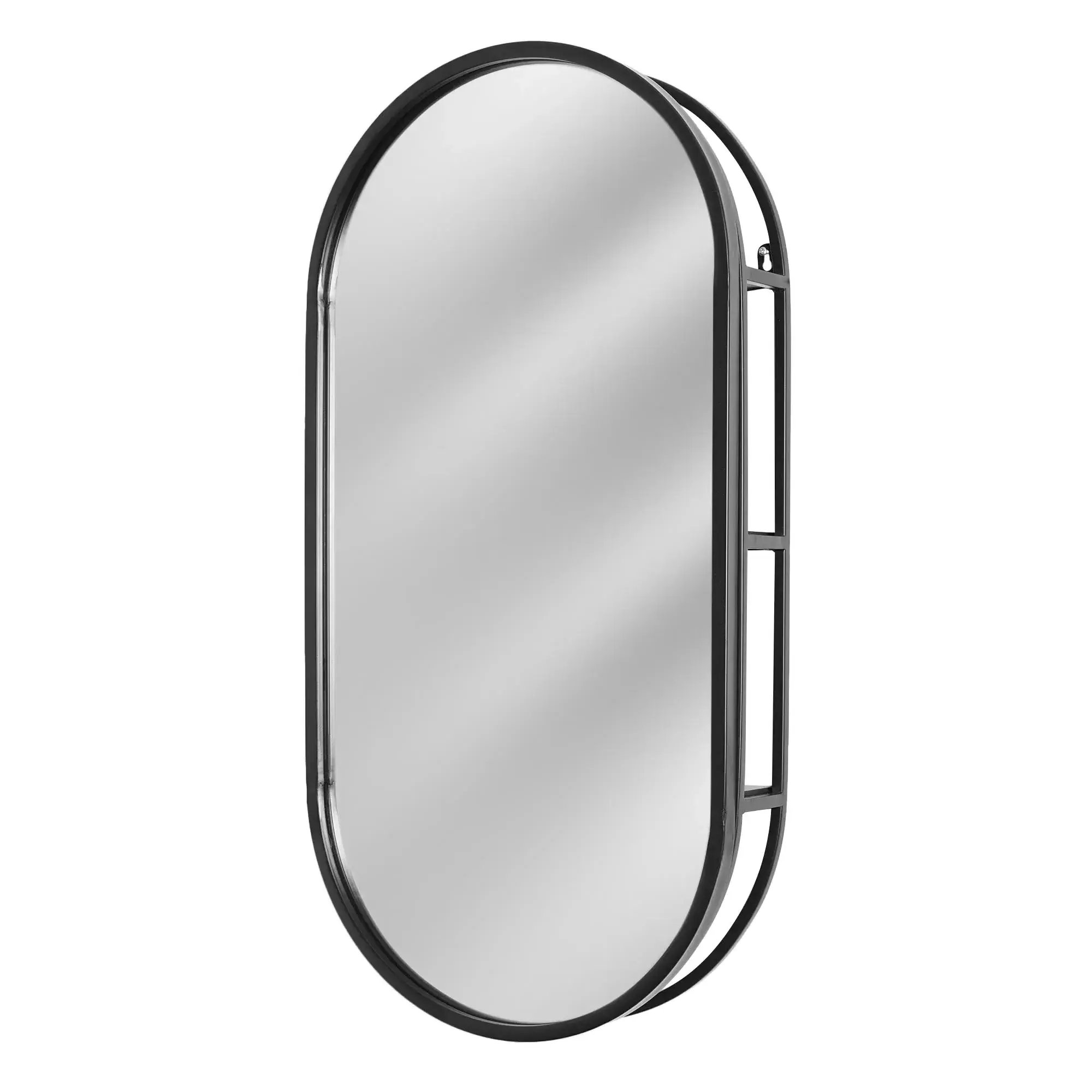 Best price modern art round Silver metal frame mirror