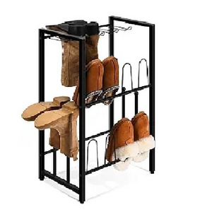 Modern shoe cabinet living room furniture display racks hotel shoe storage bench metal shoe racks