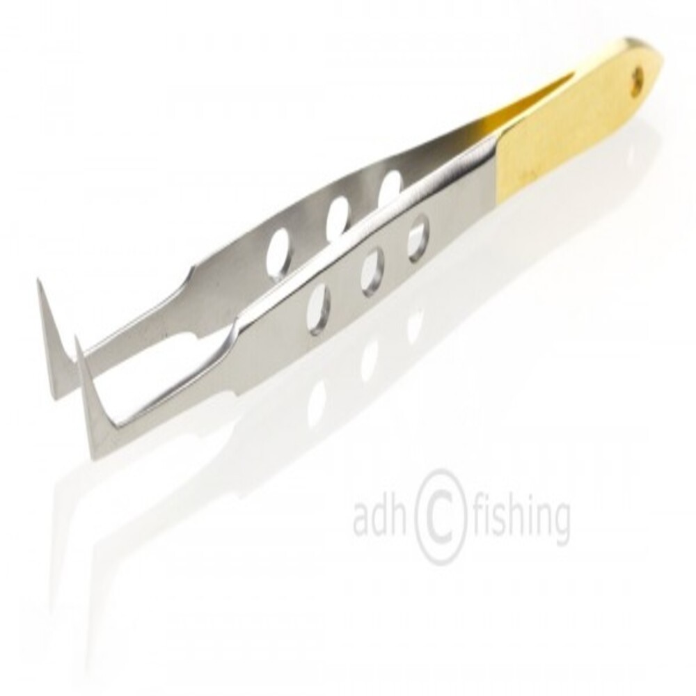 Fly Tying fishing tweezers stainless steel silver pointed half gold straight and curved Fishing Tweezers