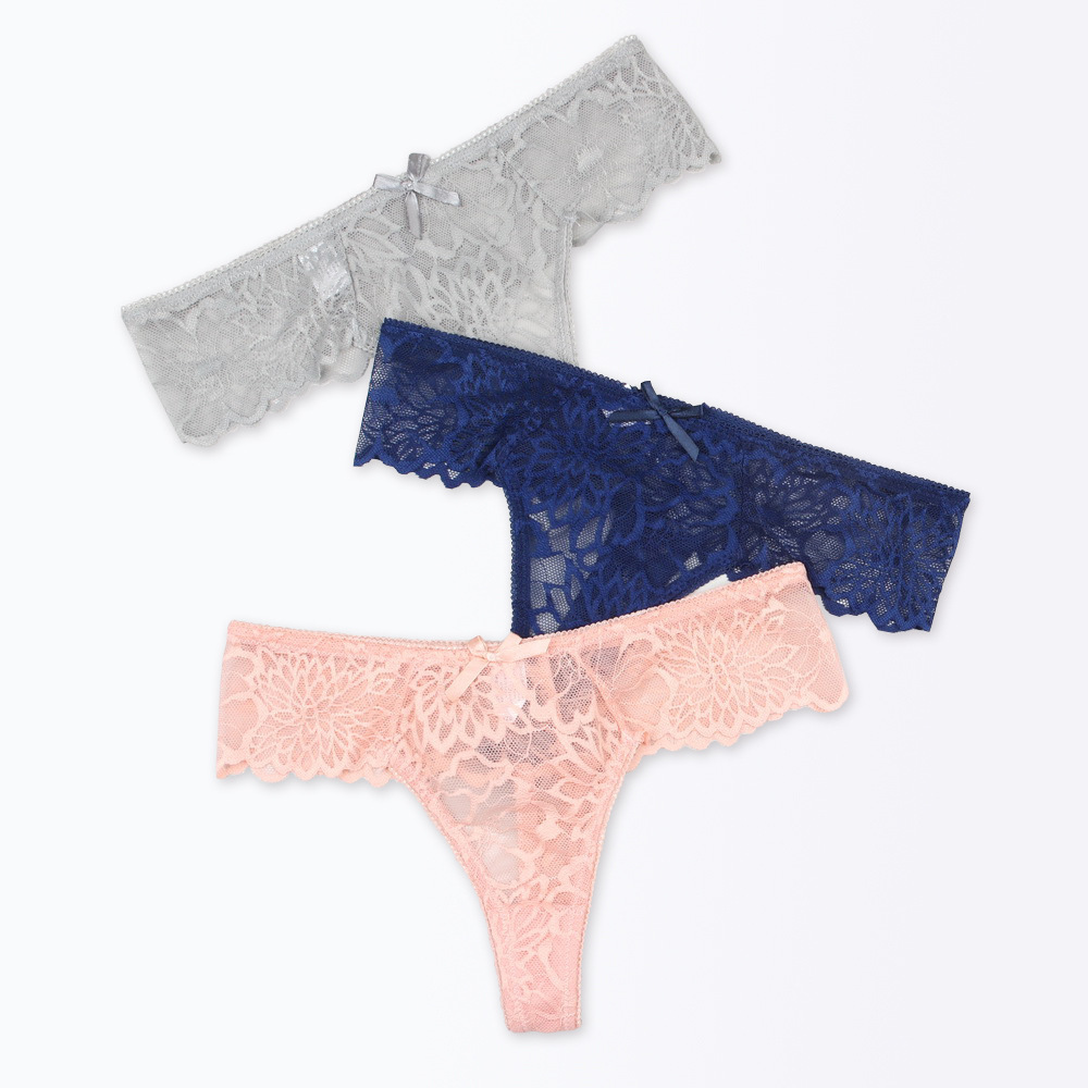 Wholesale Mesh Panties Tangas De Mujer Bragas Lace Panties for Ladies Underwear De Mujer Ropa Interior T Back Sexy Woven Adults