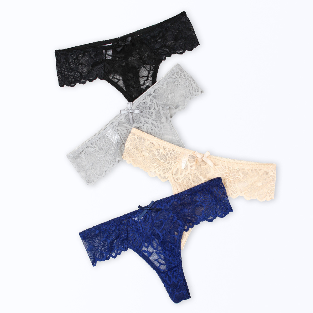 Wholesale Mesh Panties Tangas De Mujer Bragas Lace Panties for Ladies Underwear De Mujer Ropa Interior T Back Sexy Woven Adults