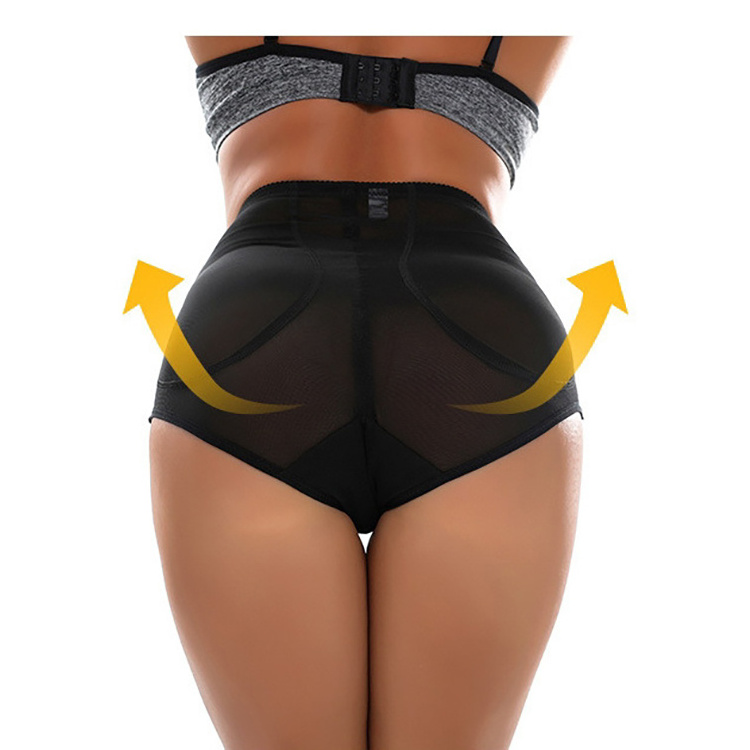 High elasticity butt lifter panty hip padding shapewear silicone buttocks padded panties for ladies