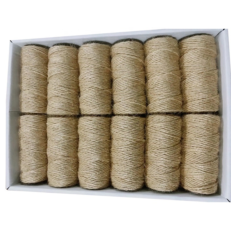 Best Selling 3 strands Jute Twine Burlap String Twine Wraps Decoration Ornament Hemp Rope