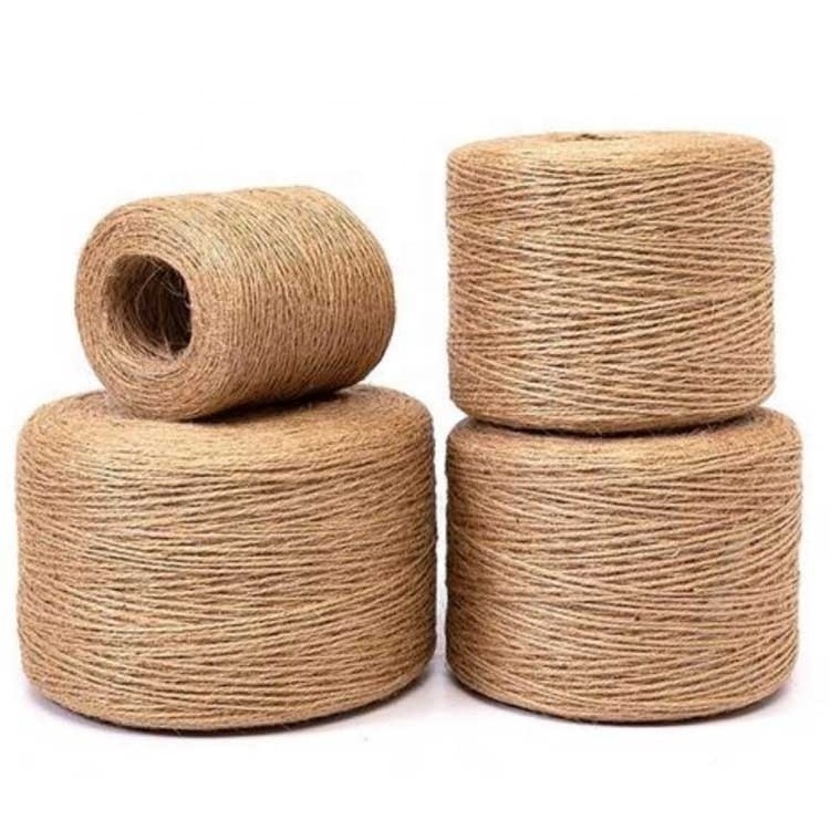 100% natural fiber 1 ply 2 ply 3 ply jute rope rolls jute twine ball