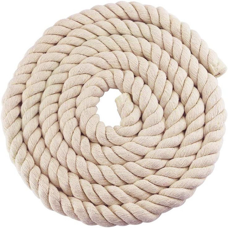 100% Natural Cotton Rope Thick and Soft Twisted Rope for Packaging Crafts Hammock Home Decor Wall Hanging Plant Hangers