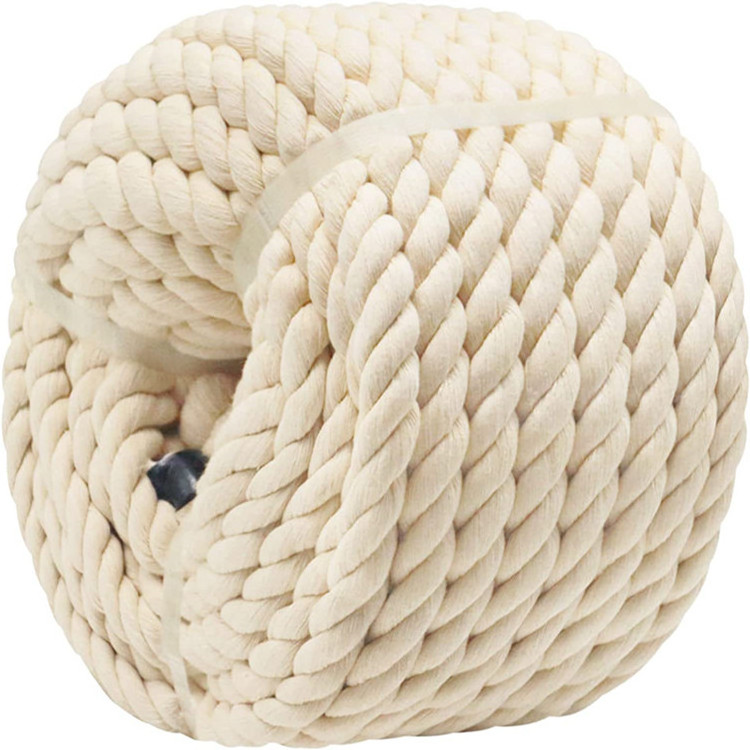 100% Natural Cotton Rope Thick and Soft Twisted Rope for Packaging Crafts Hammock Home Decor Wall Hanging Plant Hangers