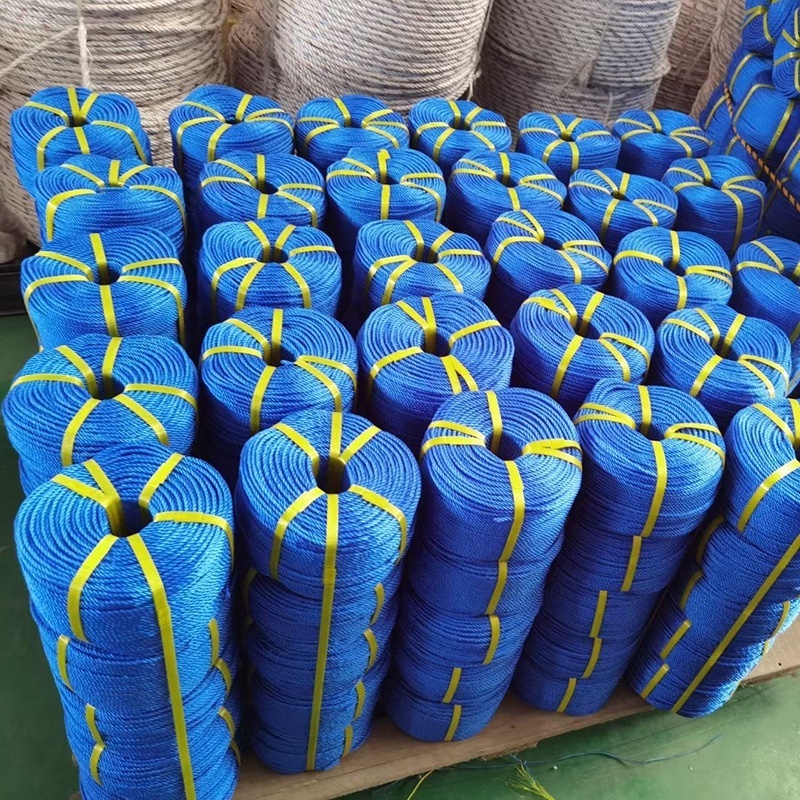 Factory High Quality 8mm 10mm 16MM Plastic PE Rope For Agriculture Packaging Rope Twisted Plastic Polyethylene Rope Colored