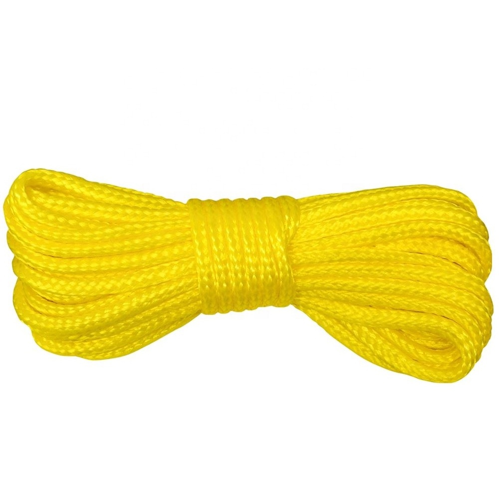 PE water ski rope hollow braid rope 6mm 8mm High quality plastic rope