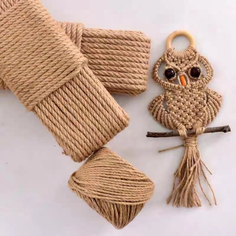 Factory Direct Supply 6-60mm Natural Jute Rope Twine Twisted Manila Rope Hemp Rope for Craft Decorative Landscape