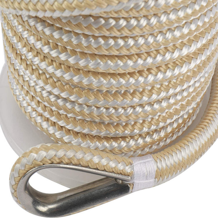 Wholesale Heavy Boat Anchor Rope Dock Line Double Braided Mooring Ropes Cord For Boats Pontoon Deck Fishing Sail