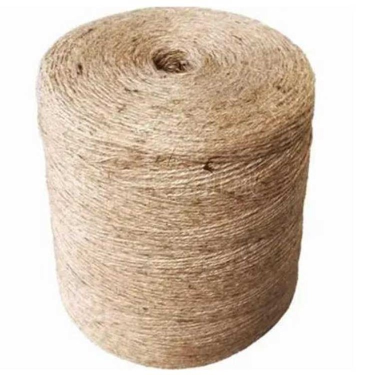 Hot Selling 3 Strands Twisted Hemp Rope Natural Fiber Sisal Twine 100% Jute Rope for DIY Crafts and Packaging