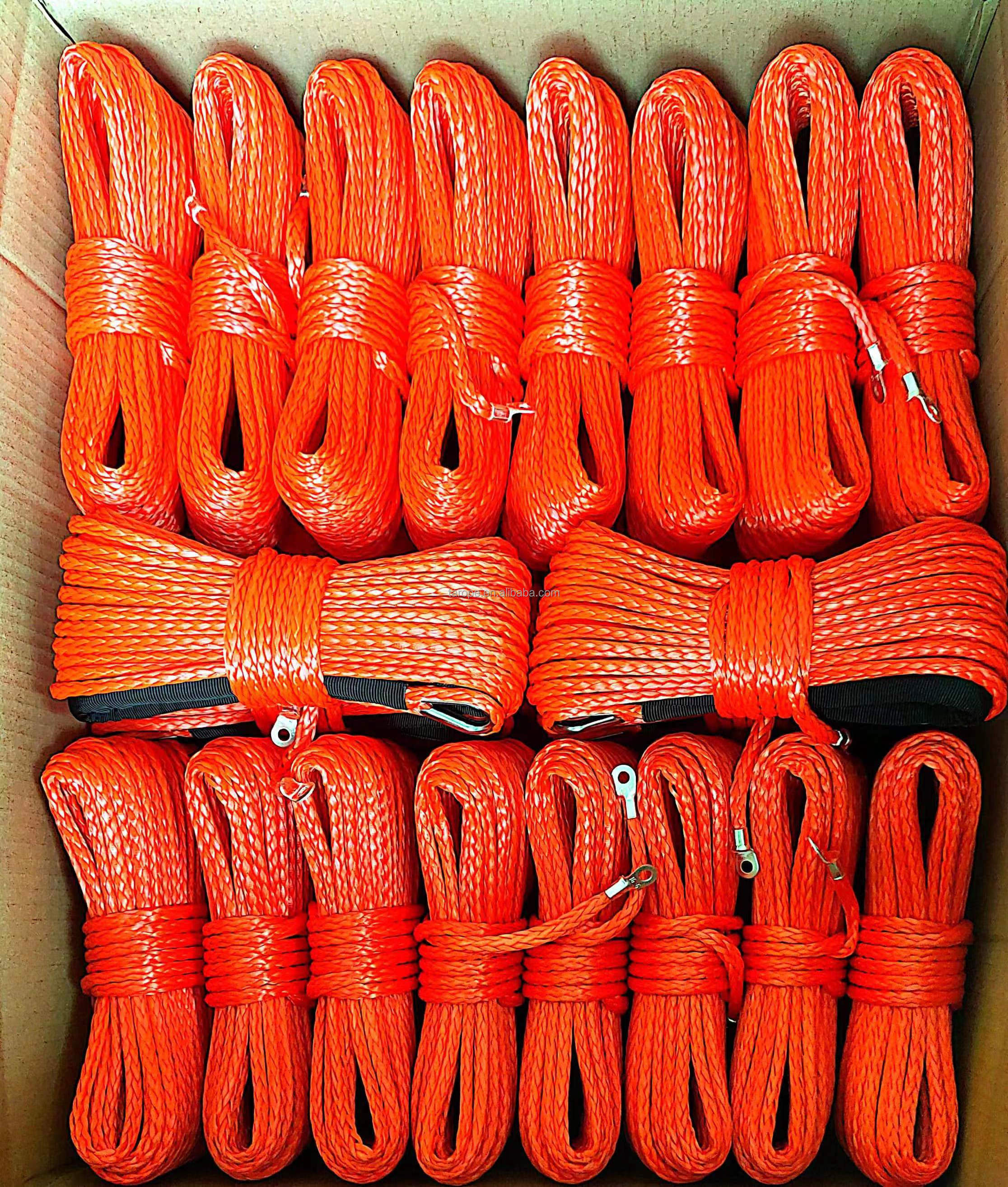 High Quality Synthetic Winch Rope 10000LBS Line Cable With Hook And Stopper For ATV UTV