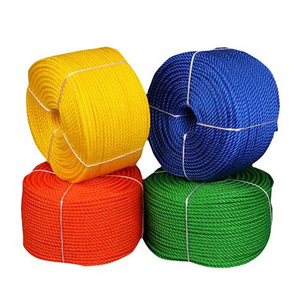 Factory High Quality 8mm 10mm 16MM Plastic PE Rope For Agriculture Packaging Rope Twisted Plastic Polyethylene Rope Colored