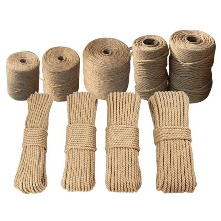 100% natural fiber 1 ply 2 ply 3 ply jute rope rolls jute twine ball