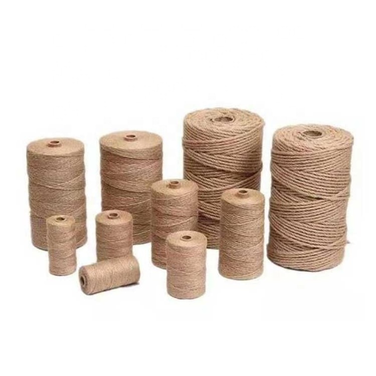 1.5mm 2mm 3mm Natural Jute Tan sisal Twine Rope Manila thick twine Rope twist hemp bondage Jute Braids rope