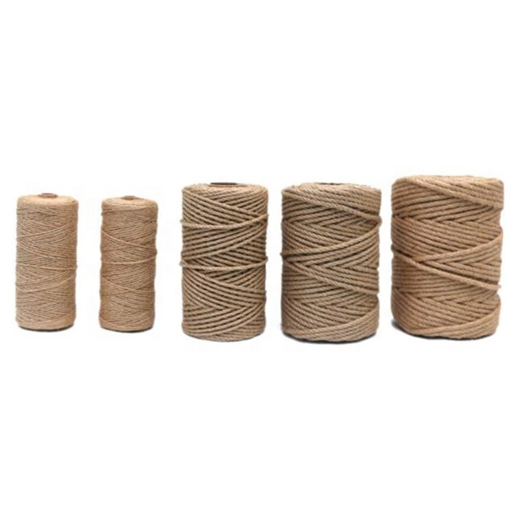 RIOOP Wholesale 100% Natural Fiber Hemp Jute Rope&Twine for DIY for Decorations