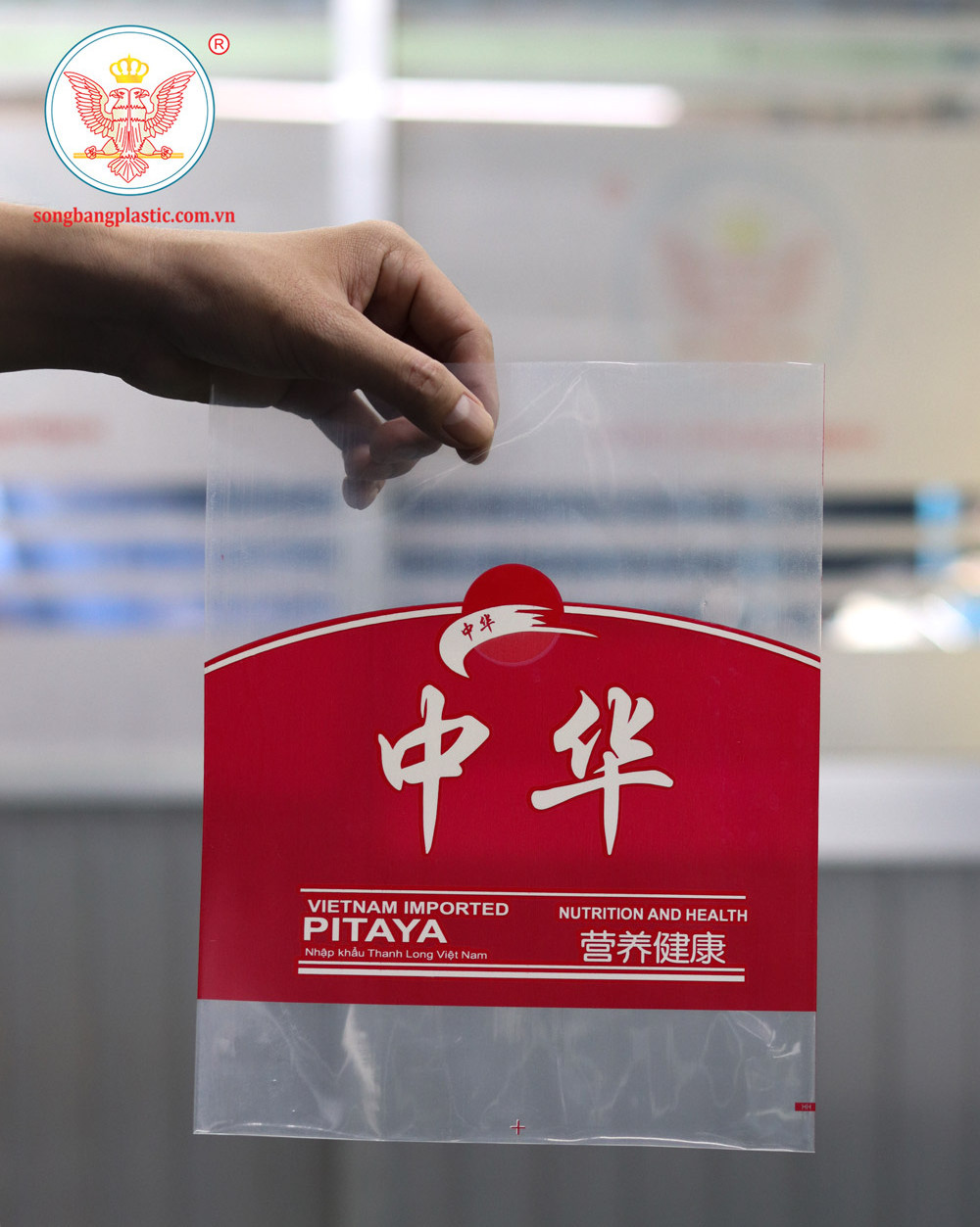 Custom OPP bag freshness export fruit PP bag for selling dragon fruit with logo printing anti fog OPP bags in bulk