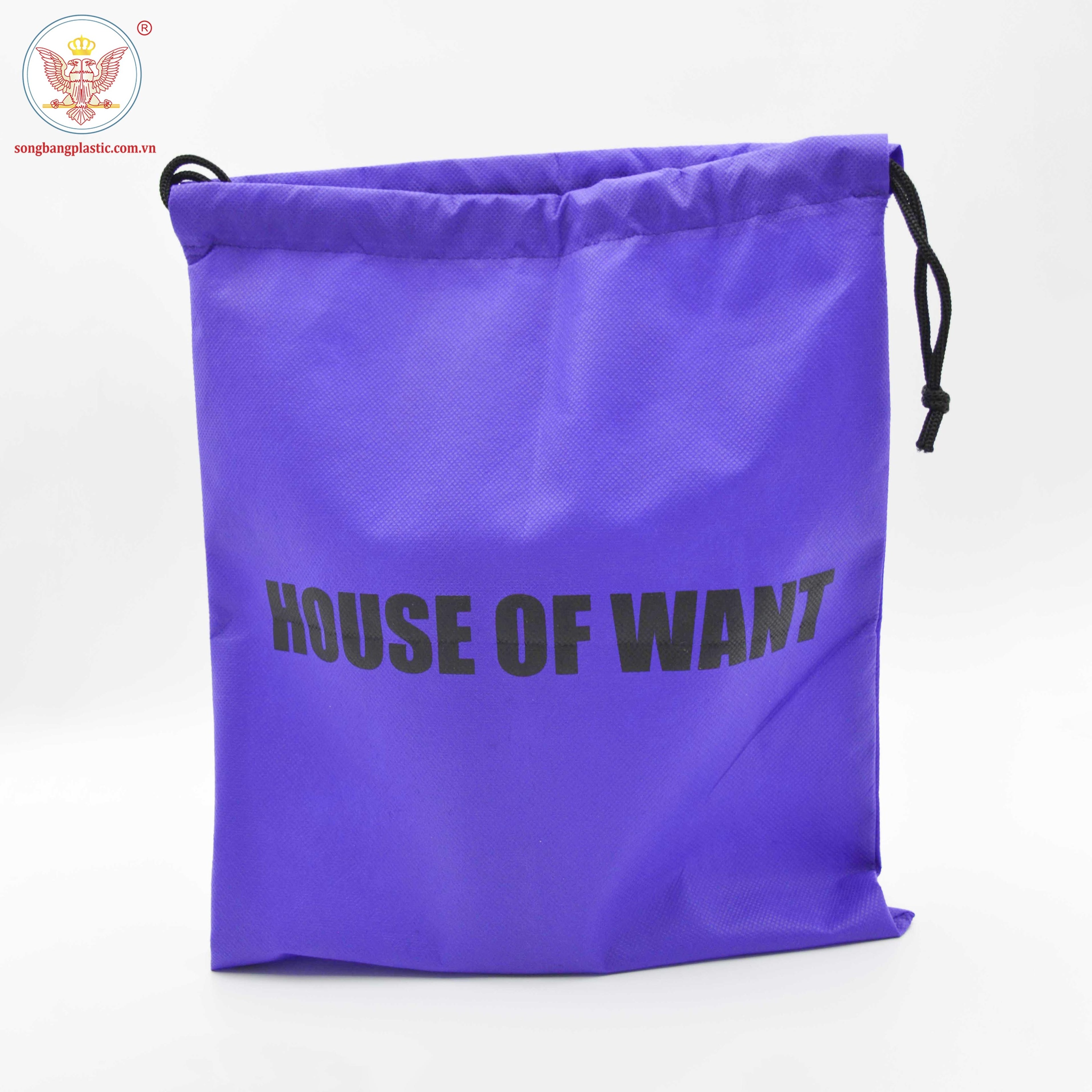 PP Non-Woven Grocery Shopping Drawstring Bag Reusable Custom Printed Gifts Customized Logo Style For Brand Identity