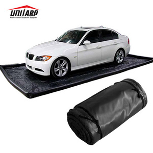 Uni-tarp PVC Tarpaulin Manufacturer Waterproof PVC Garage Floor Mat Car Wash Containment Mat for Snow, Mud, Rain