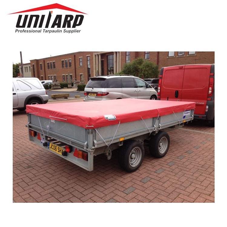 Waterproof custom 6x4, 7x4, 7x5, 8x4 and 8x5 Pvc tarpaulin cover pvc box utility cargo trailer covers