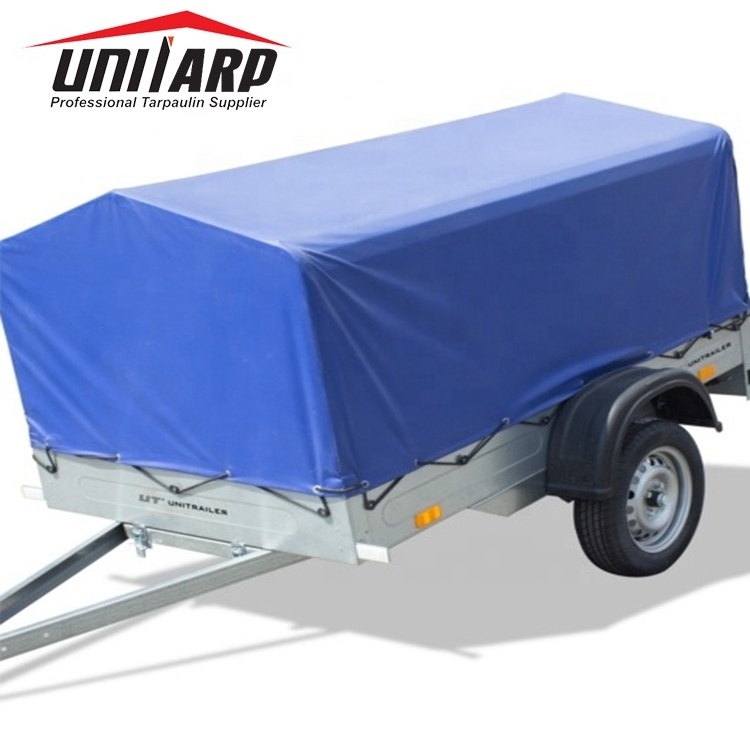 Waterproof custom 6x4, 7x4, 7x5, 8x4 and 8x5 Pvc tarpaulin cover pvc box utility cargo trailer covers