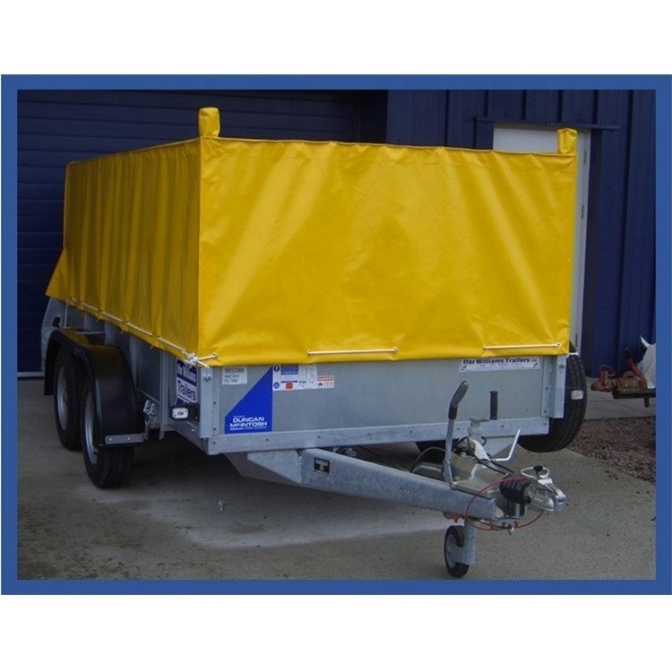 Waterproof custom 6x4, 7x4, 7x5, 8x4 and 8x5 Pvc tarpaulin cover pvc box utility cargo trailer covers