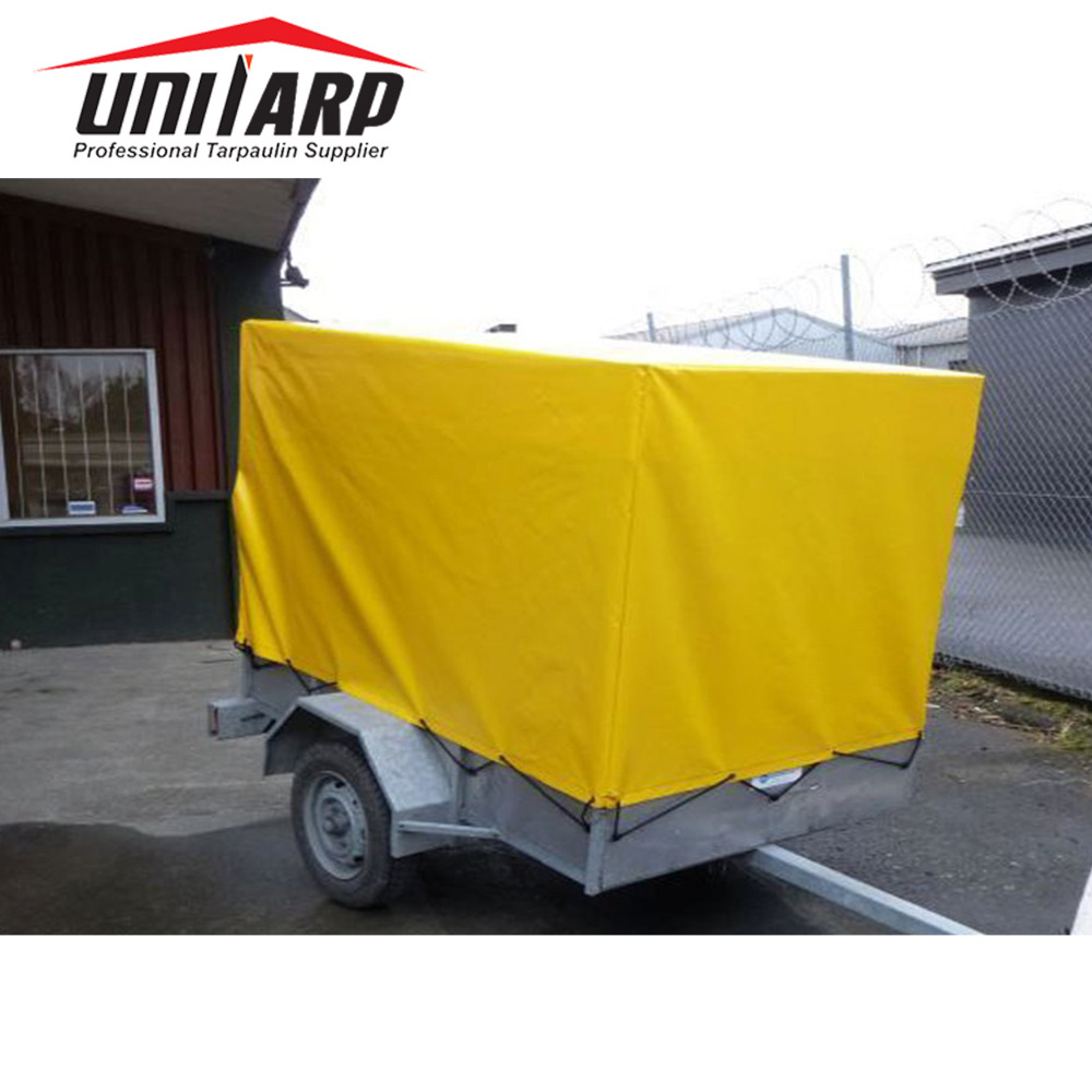 Waterproof custom 6x4, 7x4, 7x5, 8x4 and 8x5 Pvc tarpaulin cover pvc box utility cargo trailer covers