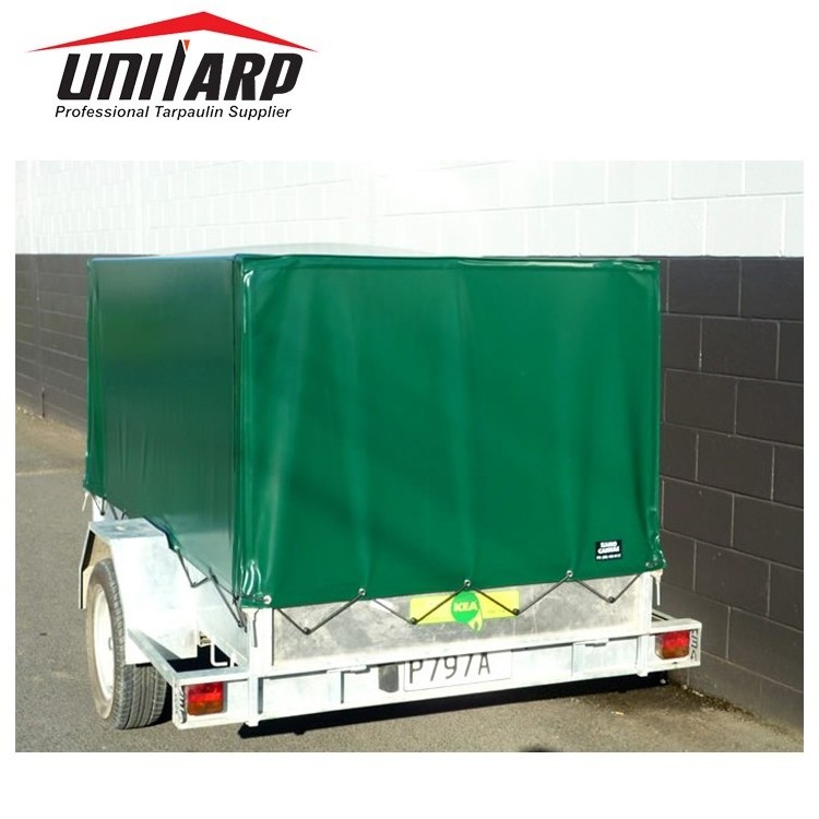 Waterproof custom 6x4, 7x4, 7x5, 8x4 and 8x5 Pvc tarpaulin cover pvc box utility cargo trailer covers