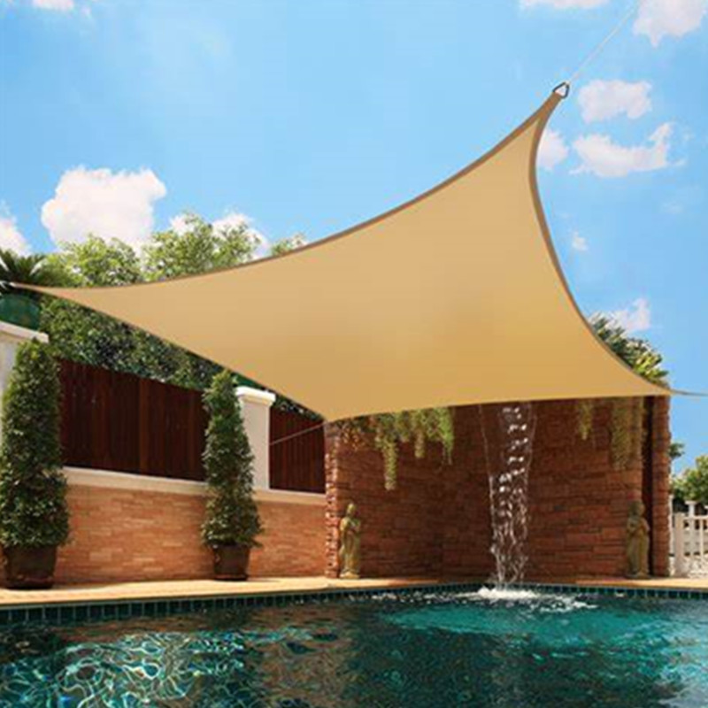 10*10Ft Sun Shade Sail Canopy UV Block Awning for Patio Garden Backyard Outdoor with Steel D-Rings