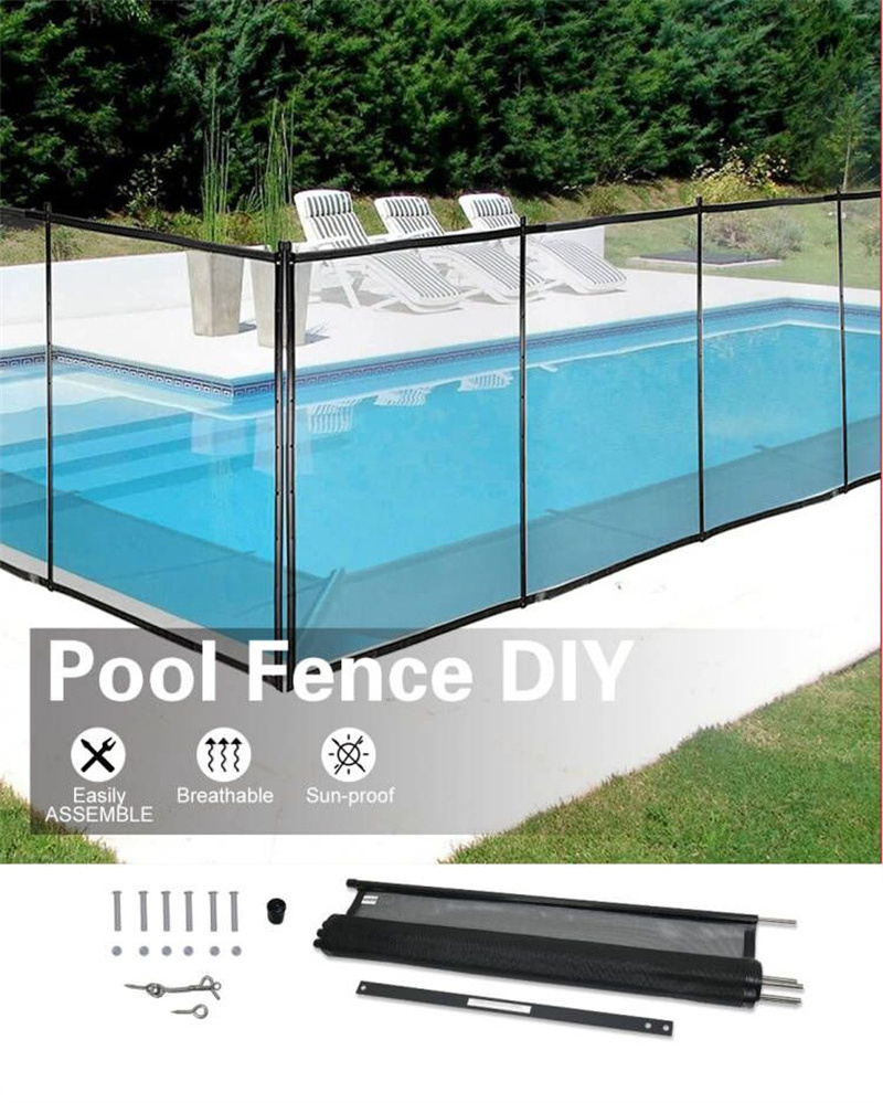 TAK Portable Swimming Child Removable Pool Fence Panel  Mesh Folding Pool Fence