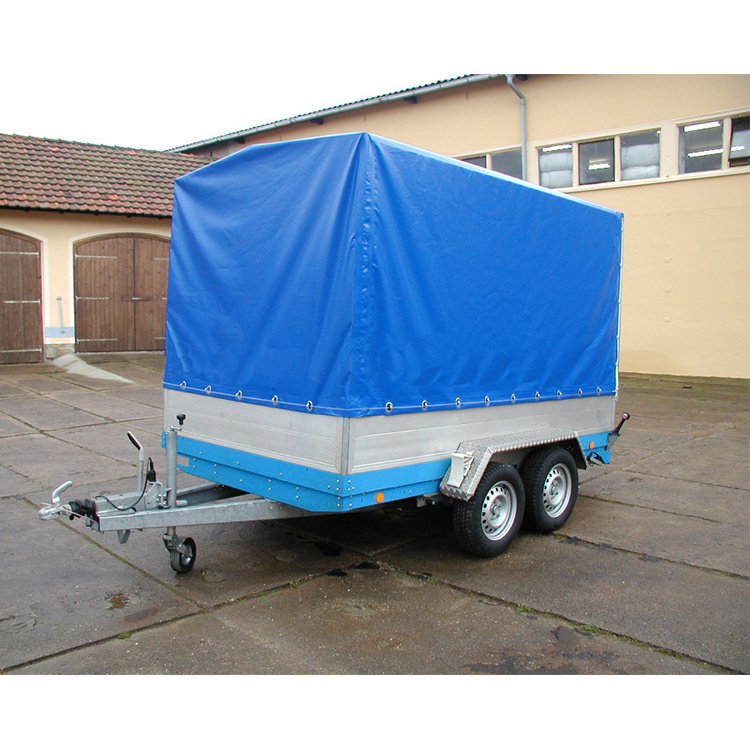 Customized 8x5 waterproof PVC Tarpaulin utility trailer covers Box Trailer Cage Trailer Canvas Cover with Fittings