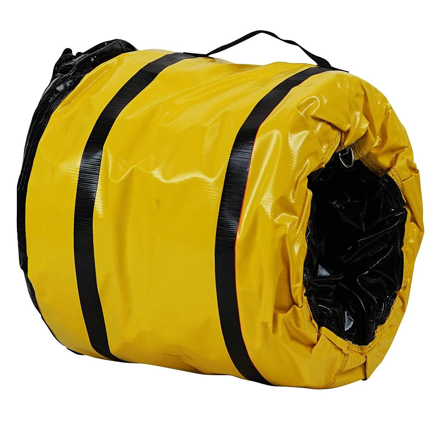 Custom Fire Resistance flexible yellow polyester reinforced PVC vinyl fabric mining Tunnel Ventilation Air Duct