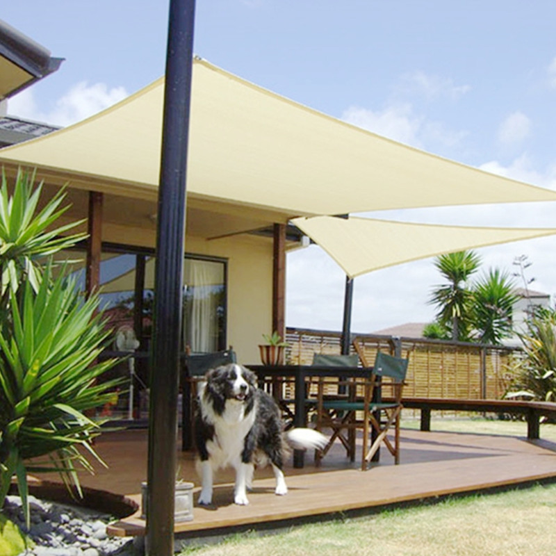 Waterproof Rectangle Sun Shade Sail Canopy Awning Shelter Fabric Canvas