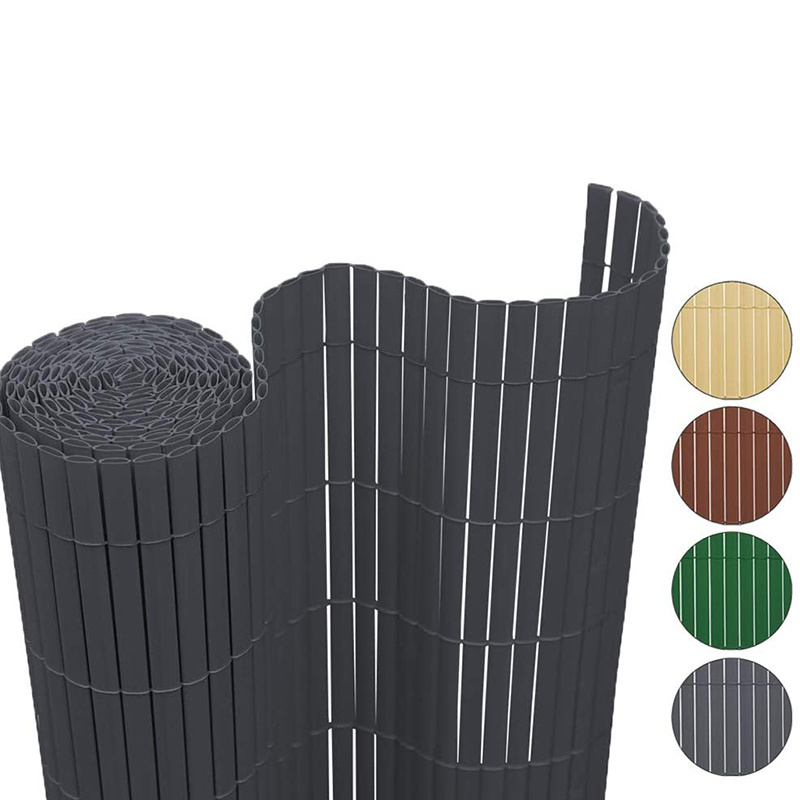 Cheap Artificial 0.8m Plastic Board PVC Strips sichtschutzmatte Privacy Security Bamboo Fence Roll