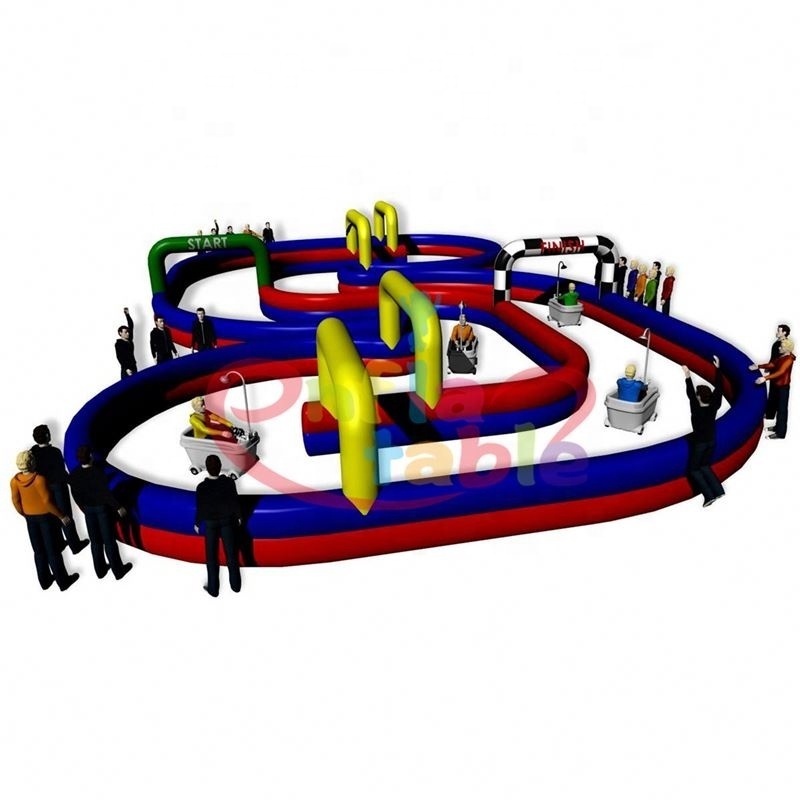 Inflatable Go Kart Track / Inflatable Race Track / Racing Inflatable Track For Quad Bikes