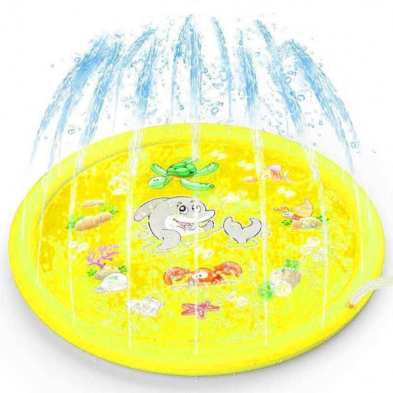 Small Family Uncorn Turkey Lawn Flamingo Splash Pad For Girls, Kiddie X L70 Sprinkler Pads Splash Pink