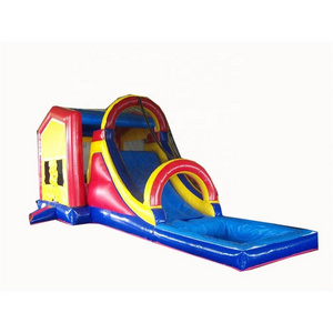 Hot Sale Commercial  Kids Party Rentals Small Pool Inflatable Bounce House Water Slide