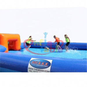 Movable Air Sealed Outdoor Sport Games Arena Football Soap Court Inflatable Soccer Field For Sale