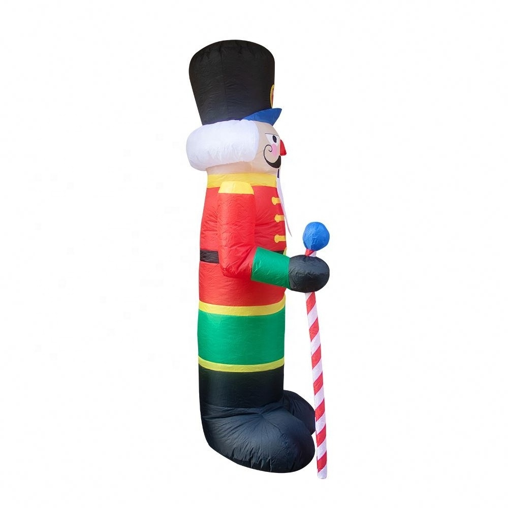 Factory Wholesale Commercial Custom Outdoor Garden Party Christmas Decoration 2.4M Tall Sit Advertising Inflatable Nutcracker