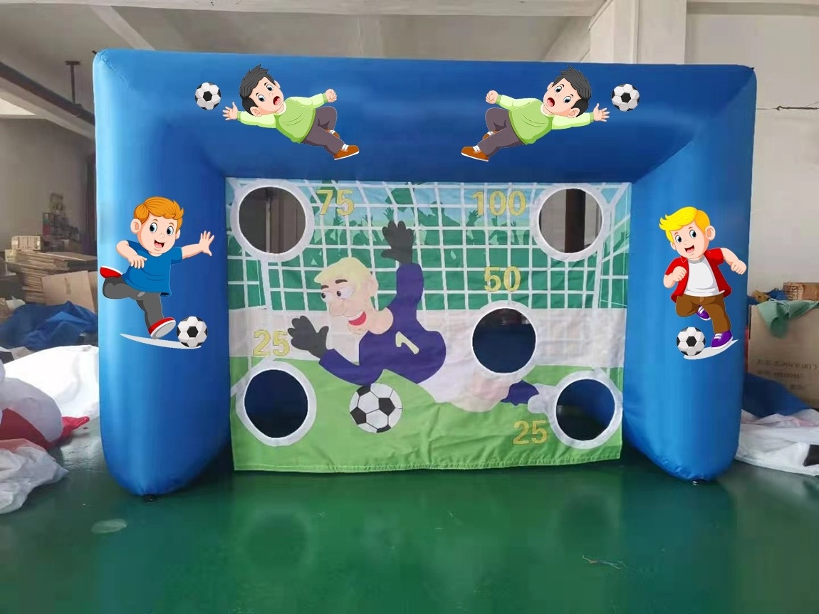 Outdoor Inflatable Soccer Penalty Kick Shootout Speed Challenge Cage Shooting Target Football Sports Games Goals