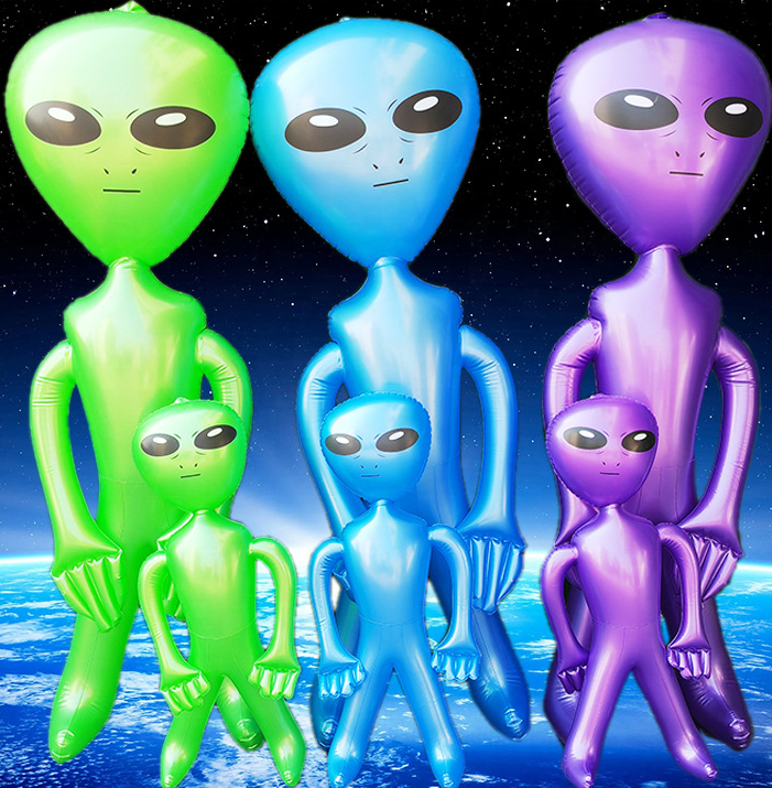 Promotion Party Funny Decorations Cartoon Toys PVC Inflatable Alien Toys