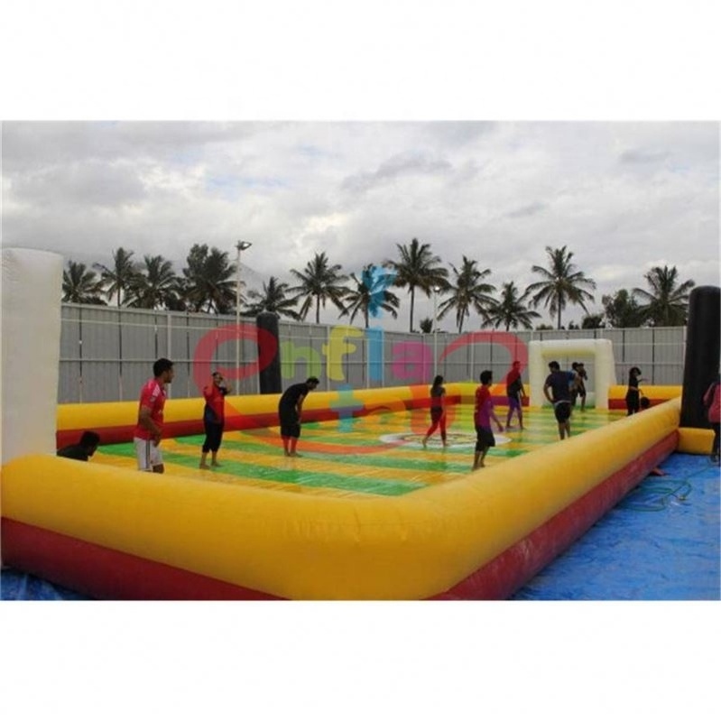 Movable Air Sealed Outdoor Sport Games Arena Football Soap Court Inflatable Soccer Field For Sale