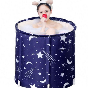 Foldable Adult Bath Tub Full Body Bathtub Baby Swimming Pool Insulated Folding Bath Barrel